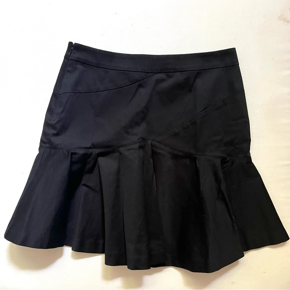 10 Crosby Derek Lam Black Trumpet Mini Skirt - Picture 1 of 7